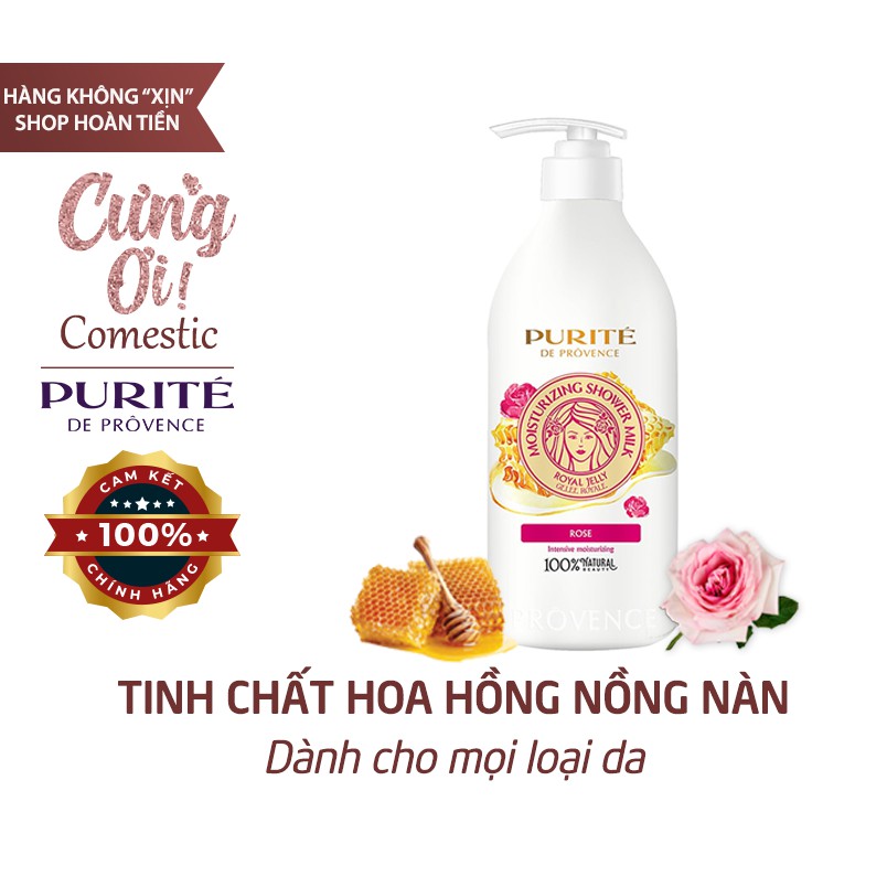 Sữa Tắm Dưỡng Ẩm Trắng Da Tinh Chất Ong Chúa & Quà Tặng Kèm 100ml