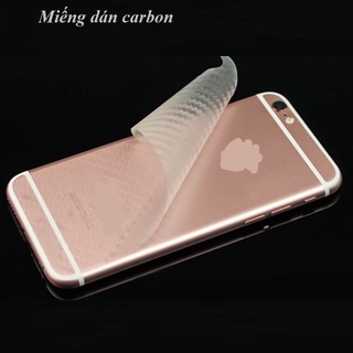 Miếng dán bảo vệ lưng máy carbon - cho dòng máy 6s-Xsmax