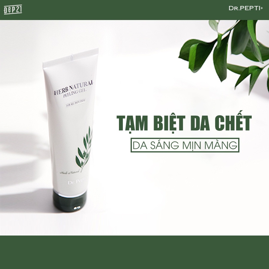 Tẩy Da Chết Dr.Pepti + Herb Natural Peeling Dạng Gel Chiết Xuất Thảo Dược, Lành Tính 130ml