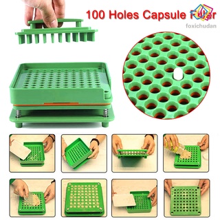 Bộ Dụng Cụ Làm Viên Nang 100 Lỗ Bằng Abs Cấp Thực Phẩm Cho 0 Viên Thuốc