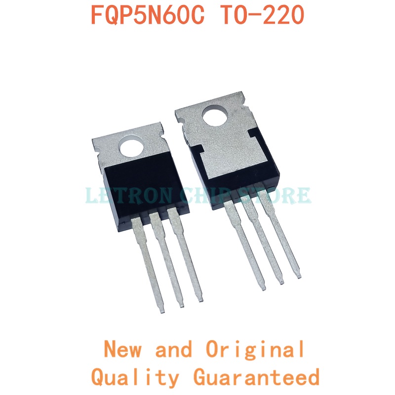 10 chiếc fqp5n60c to220 fqp5n60 para-220 5n60c 5n60 chính hãng e novo mos fet bóng bán dẫn ic chipse
