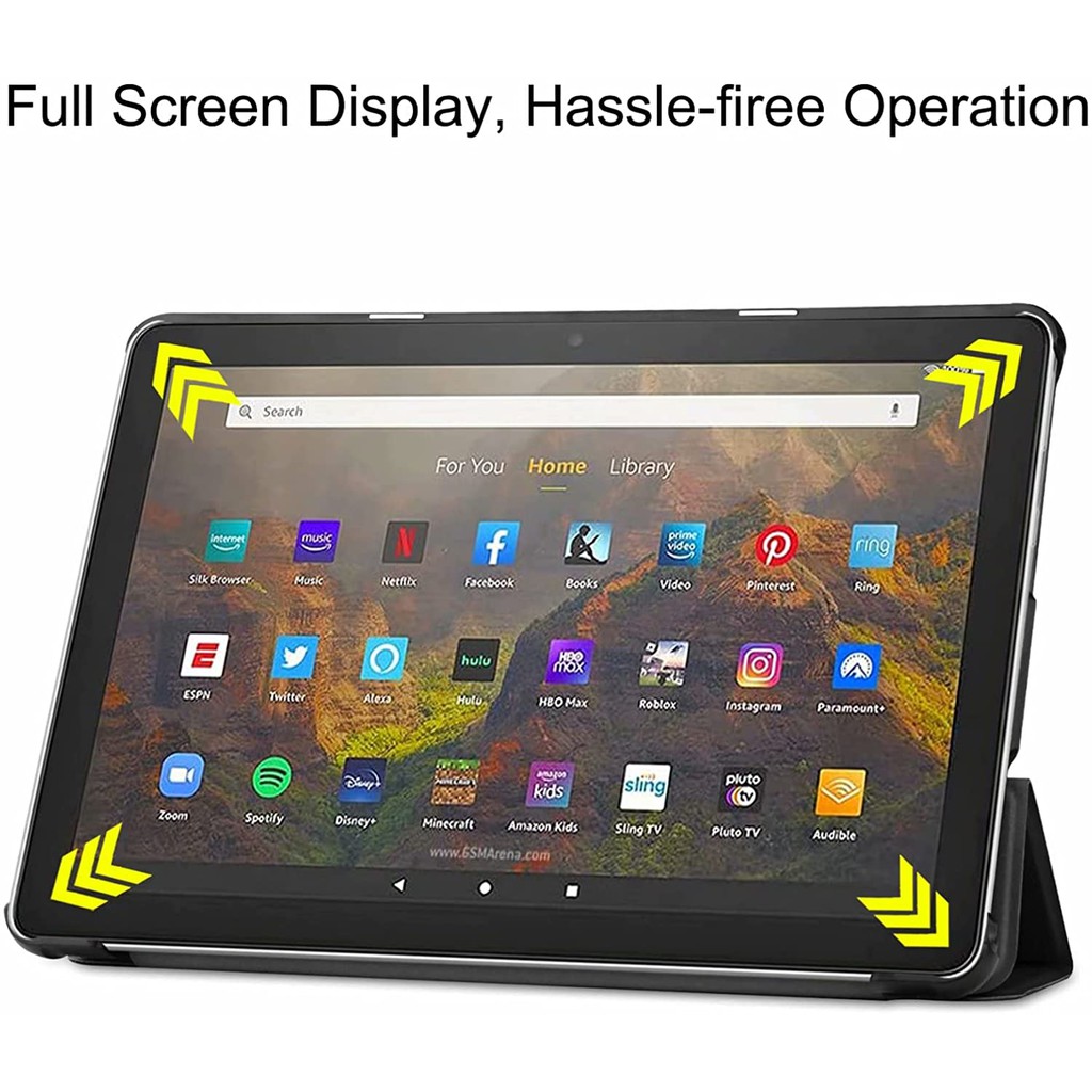 Ốp Bao Da Bảo Vệ Hỗ Trợ Chức Năng Bật / Tắt Dành Cho Amazon Kindle Fire Hd 10 / Fire Hd 10 Plus 11th Generation 2021