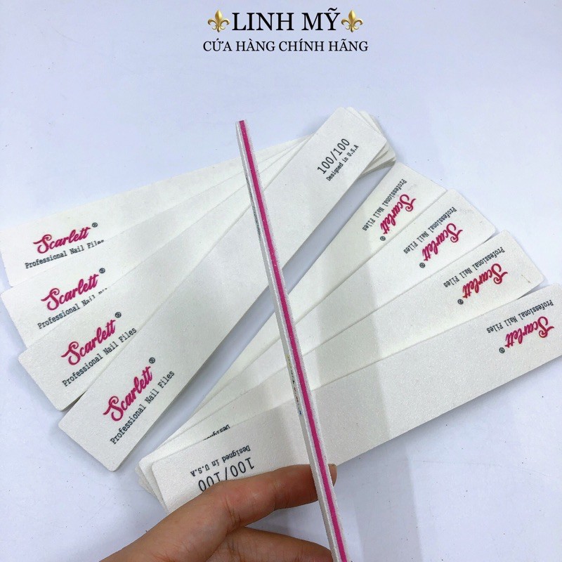 Dũa móng bột , dũa phá Gel chuyên dụng cho thợ làm móng tay - Scarlett