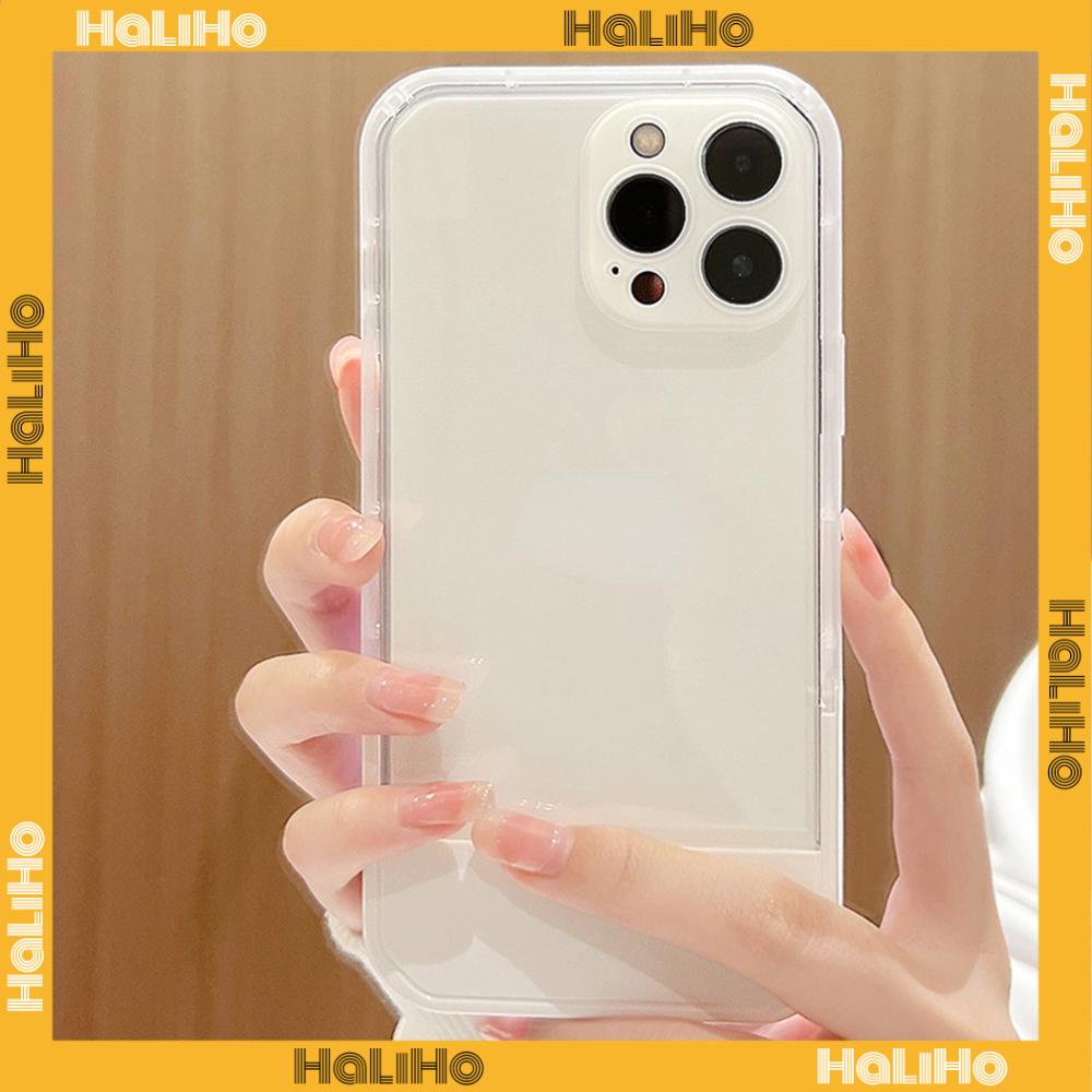 iPhone Case Silicone Soft Cover Folding Stand Clear Candy Color Airbag Shockproof Camera Cover Protection Compatible For iPhone 11 iPhone 13 Pro Max iPhone 12 Pro Max iPhone 7 Plus