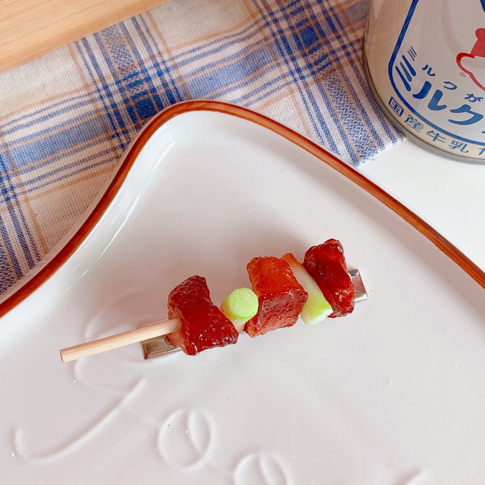 Kẹp Tóc Hình Viên Thịt Viên 3D Đáng Yêu Thời Trang Dự Tiệc Cho Nữ Mihan