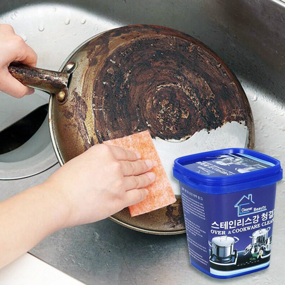 Bộ 2 hộp kem tẩy xoong nồi Hàn Quốc,tẩy trắng nồi,chảo,sàn nhà tắm đa năng tiện dụng,hộp 500g
