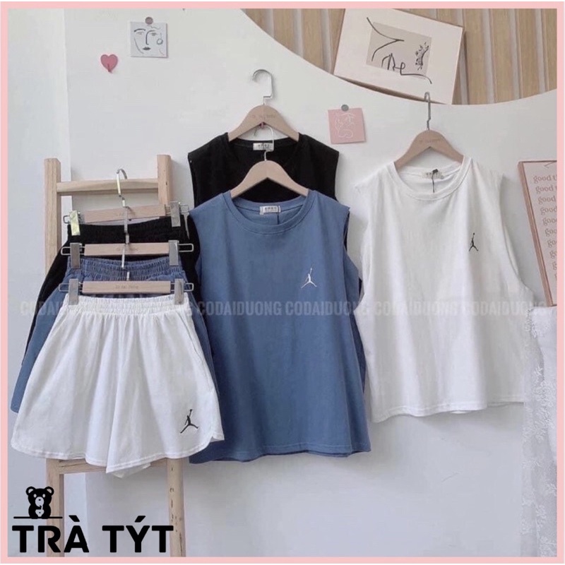 Bộ thể thao ba lỗ nữ bóng rổ