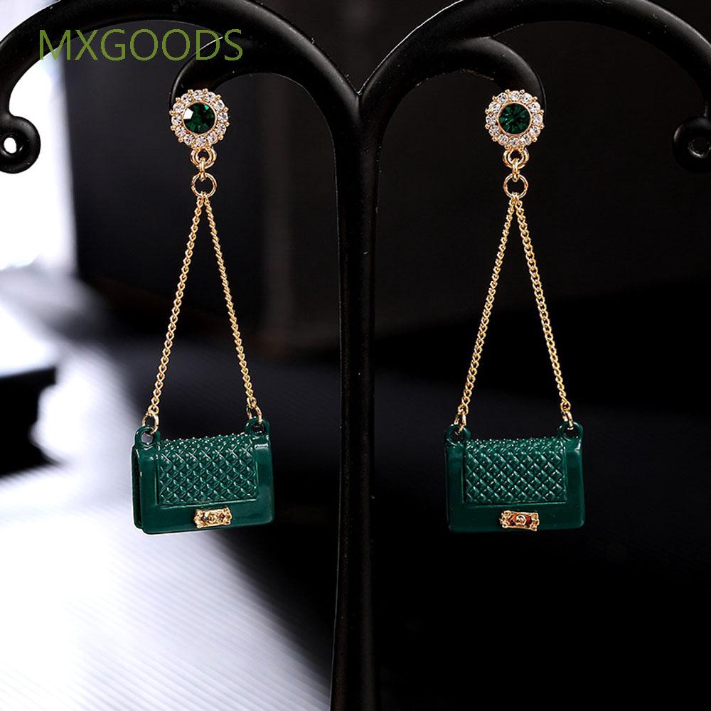 Hoa Tai Dáng Dài Hình Túi Xách Thời Trang Cho Nữ