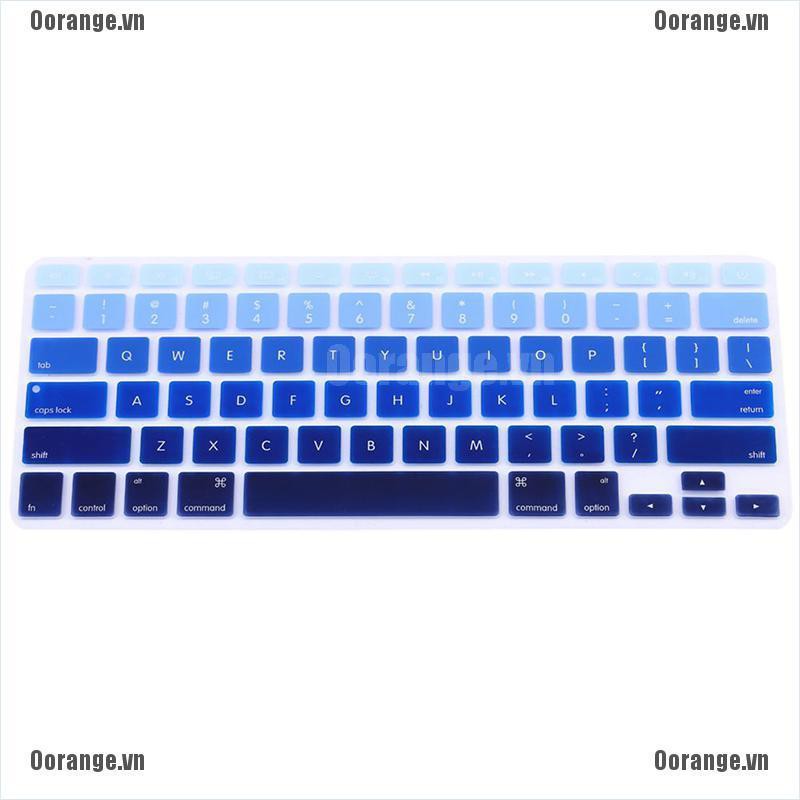 Miếng chống bụi bàn phím laptop chất liệu silicon MT màu sắc xinh xắn cho iMac Macbook Pro 13" 15" BH