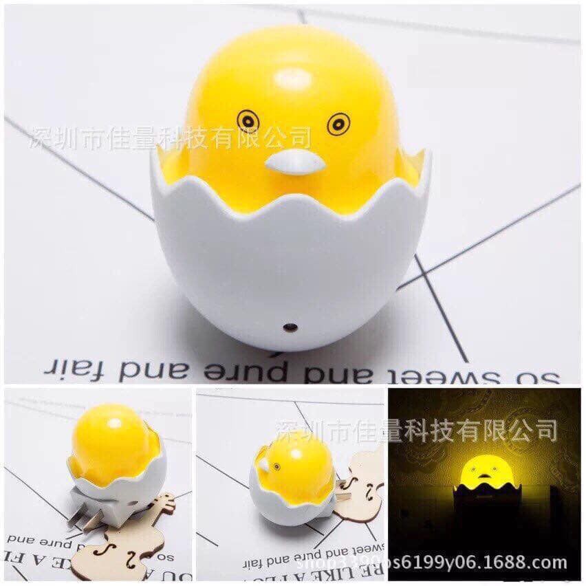 Đèn ngủ gà con cảm ứng ánh sáng