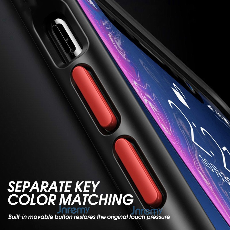 Ốp điện thoại nhựa cứng PC + silicon nhám mờ chống sốc cho Huawei Nova 3i Y9 Prime 2019 Nova 5T Mate 30 Pro 20 Pro