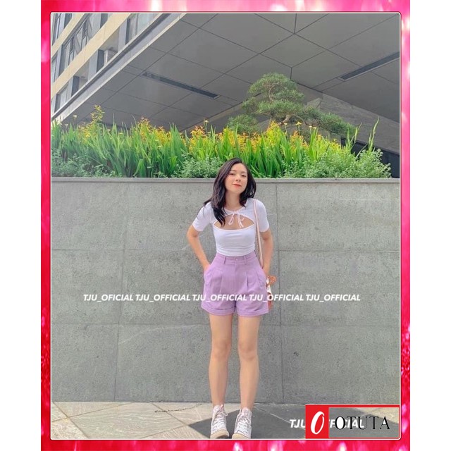 [ Mã FAMAYWA giảm 10K đơn 50K] Quần Short Nữ Gập Gấu- OTUTA | BigBuy360 - bigbuy360.vn