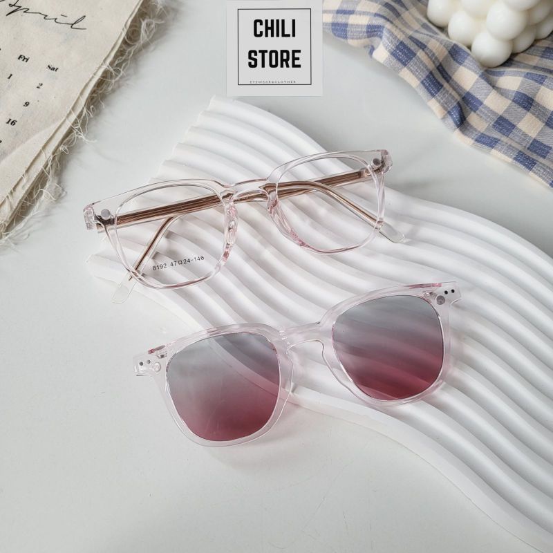 Kính mát thời trang nam nữ Chilistore Kính râm cận 2 trong 1 chống UV400 8192
