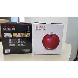 Nồi Cơm Điện Qủa Táo cao cấp SHARP KS-A08V-RD (0.72L)