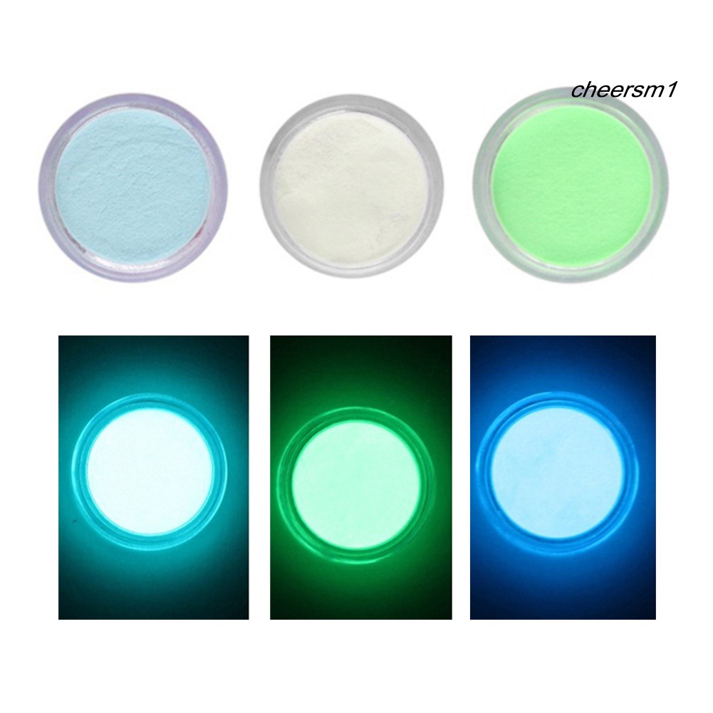 Set 10 hộp bột nhũ đắp móng tay phát sáng dạ quang độc đáo sành điệu