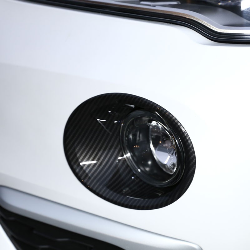 2Pcs Carbon fiber pattern Front Fog Light Lamp Cover Trim Car For Bmw X1 F48 2016-2018 Accessories