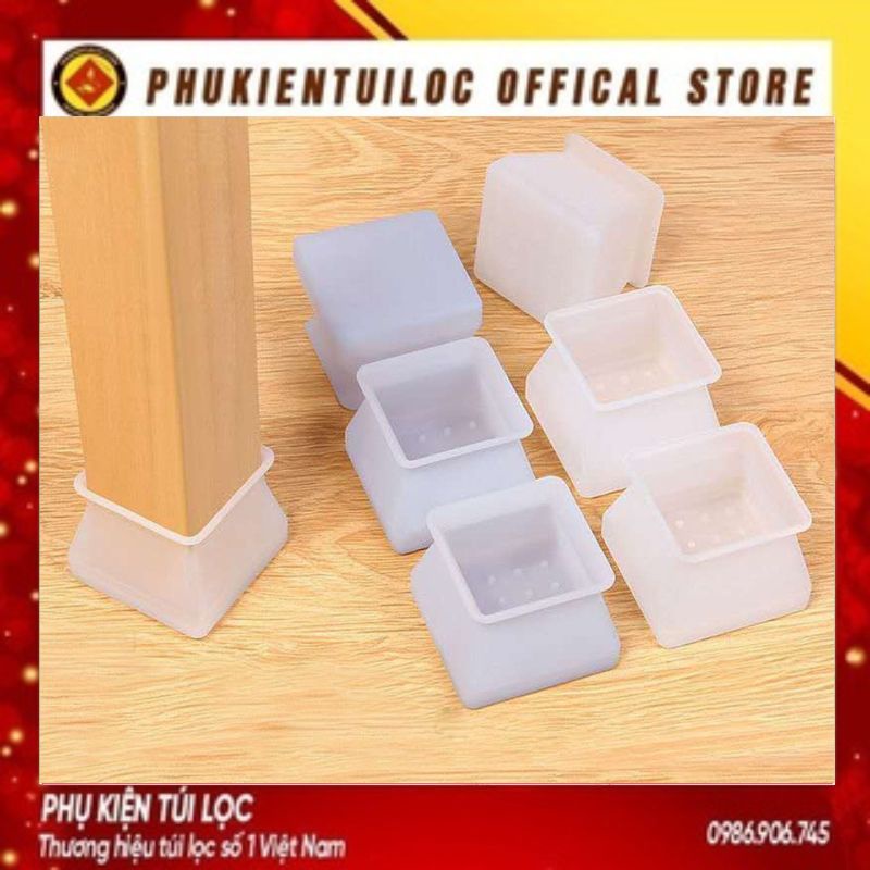Vỏ Bọc Chân Bàn Ghế Bằng Cao Su - Silicon Dày Size lớn 3.4cm - Co Giãn Vừa Các Loại Chân- Phukientuiloc.com