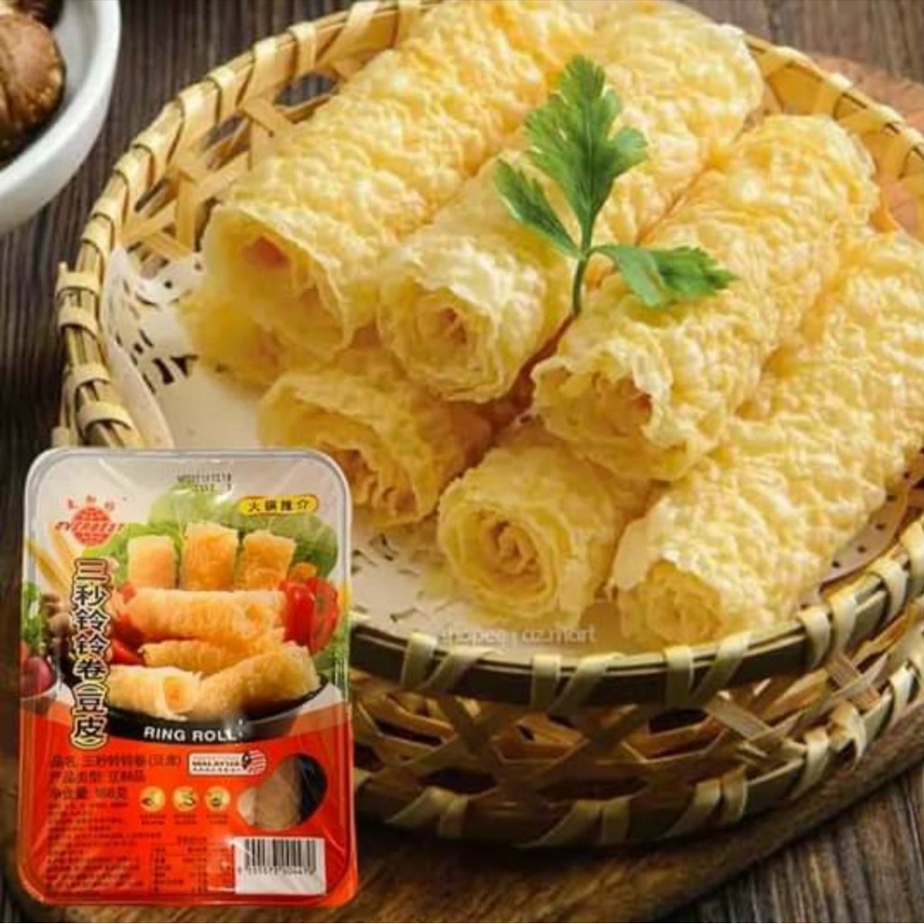 Hủ Trúc Cuộn Ring Roll Trong Haidilao - Tàu Hủ Ky Cuộn Nhúng Thả Lẩu Haidilao