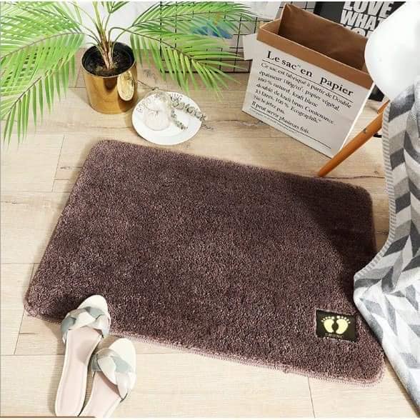 Thảm Lau Chân Len Mềm Mịn Thấm Hút Tốt Loại 1 Kích Thước 60cmx40xm