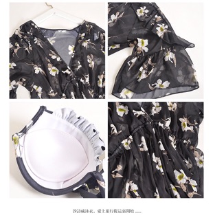 Set đồ bơi đôi hình hoa lan