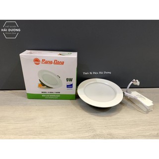 Đèn downlight rạng đông led âm trần d at04l khoét lỗ 90/9w - 110/9w ánh sáng trắng / vàng