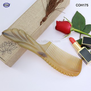 Lược sừng xuất nhật - coh175 dáng lược châu âu - mẫu cao cấp cực sang - horn comb of hahanco