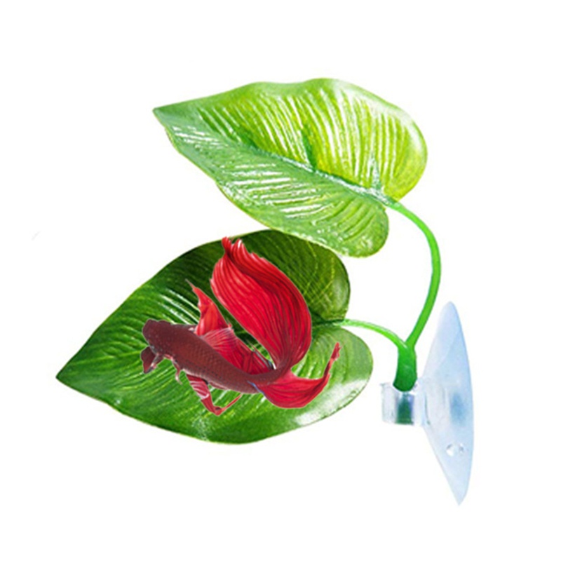 Abo betta bed double leaf pad hammock cho cá betta nhựa thân thiện với môi trường