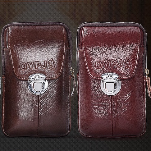 Túi da đeo hông  đựng điện thoại cài thắt lưng T16