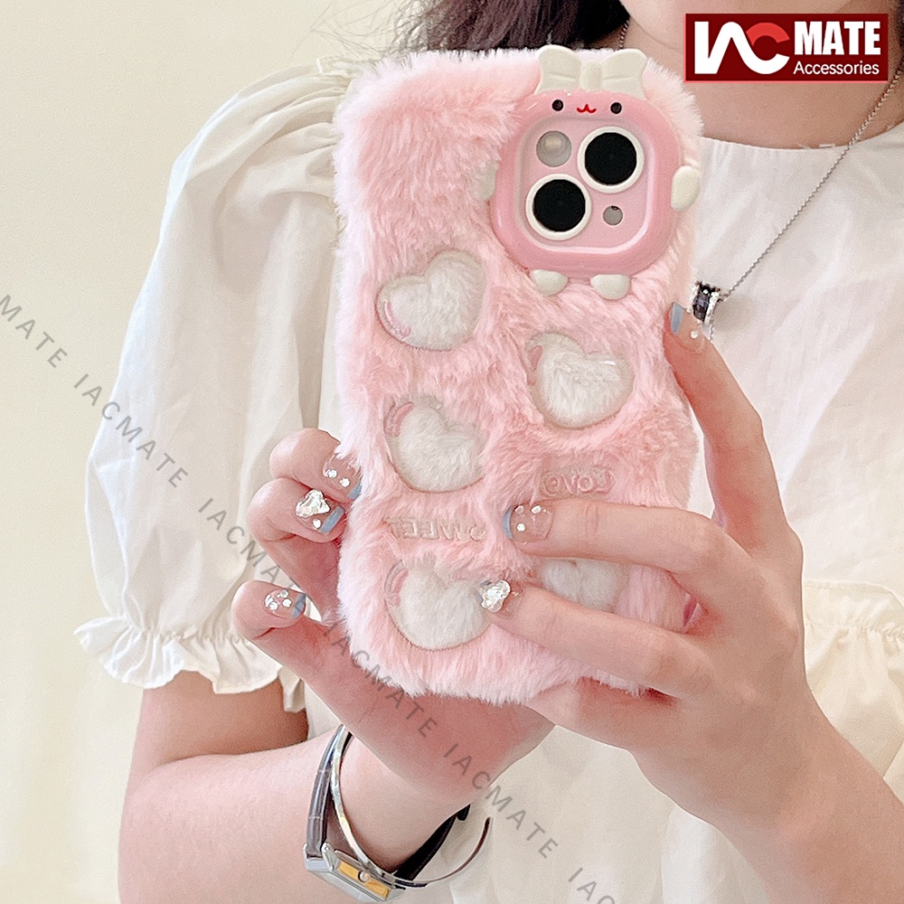 Ốp Điện Thoại Lông Nhung Mềm Mịn Ấm Áp Cho iphone 15promax 15 pro 14 promax 14 plus 12 13 pro max 11