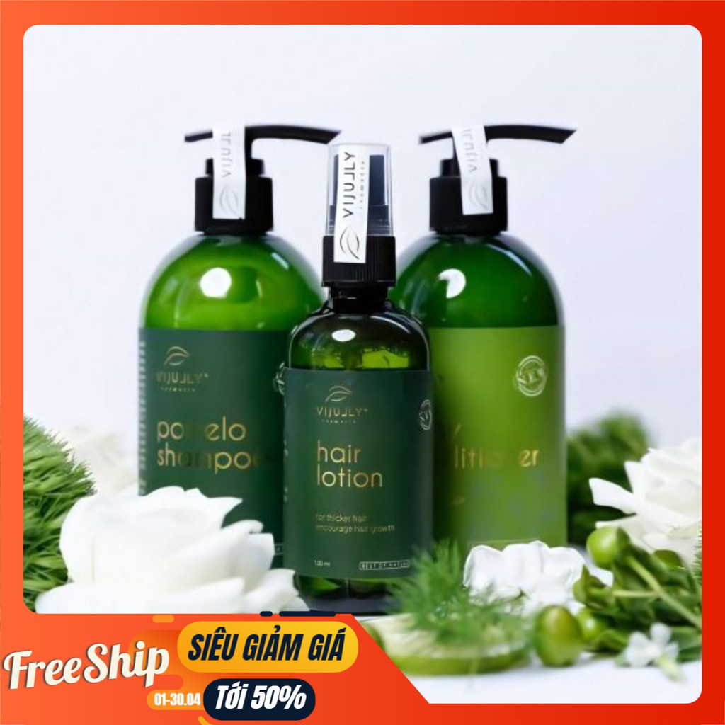 Tinh Dầu Bưởi Dầu Gội Bưởi Dầu Xả Hoa Cúc Vi Jully Kích Thích Mọc Tóc Làm Dài Trị Rụng Tóc