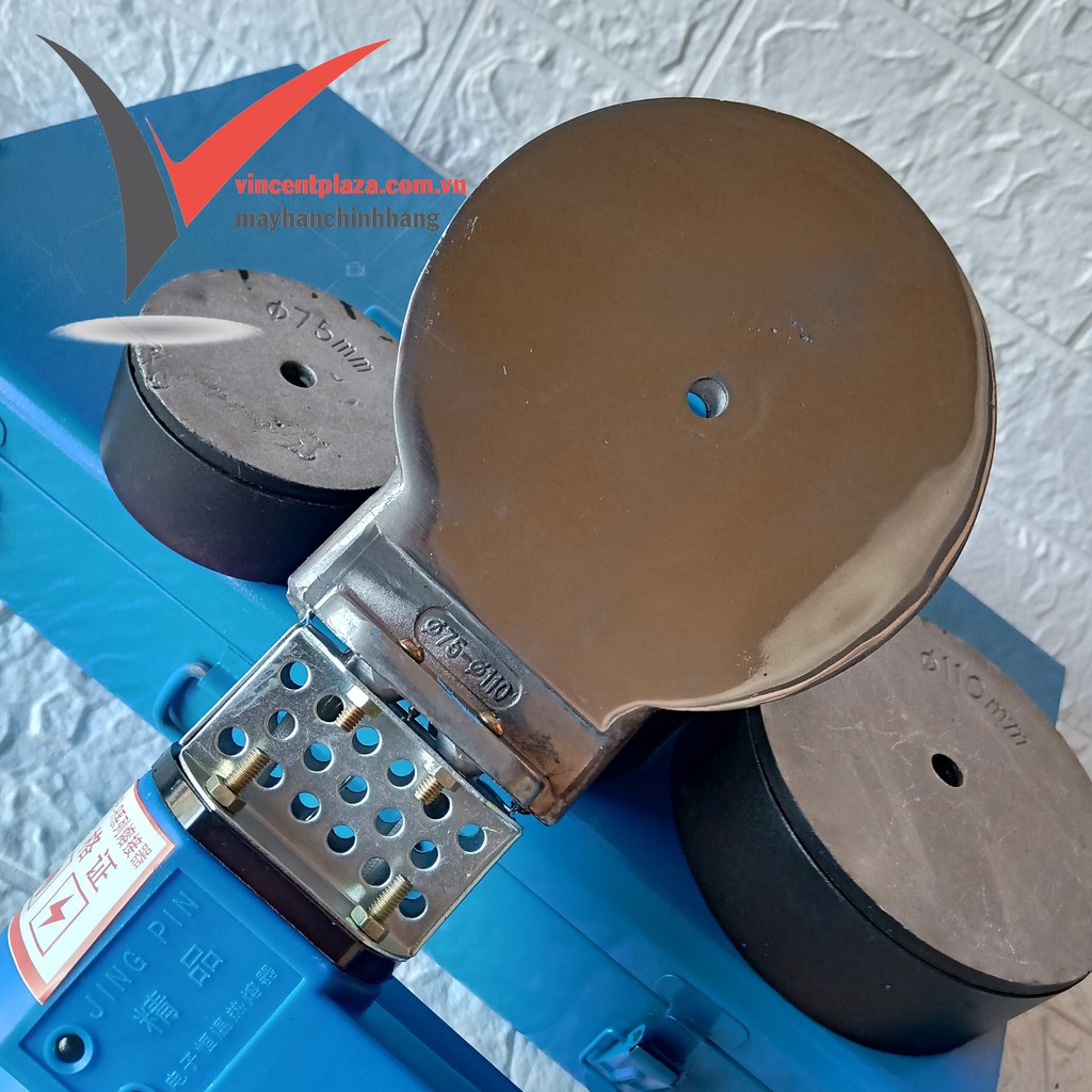 Máy hàn ống PPR 1500W , 75-90-110 , DOWELD, máy hàn ống nước nóng bàn gia nhiệt phản quang chống kết dính