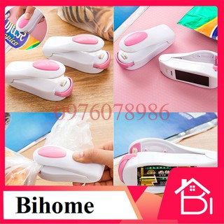 Máy hàn miệng túi mini cầm tay tiện lợi, máy dùng pin aa, bihome