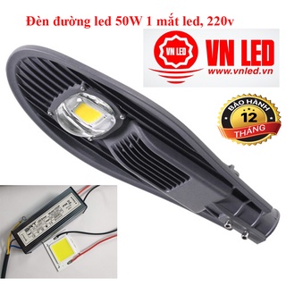 Đèn đường led 50W - 30W 1 mắt led, điện áp vào 220v