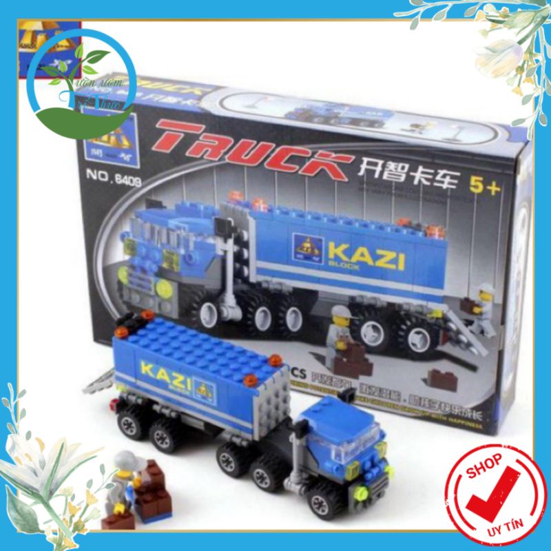 Đồ chơi lắp ghép xếp hình lego Kaki 8409: Xe tải Truck
