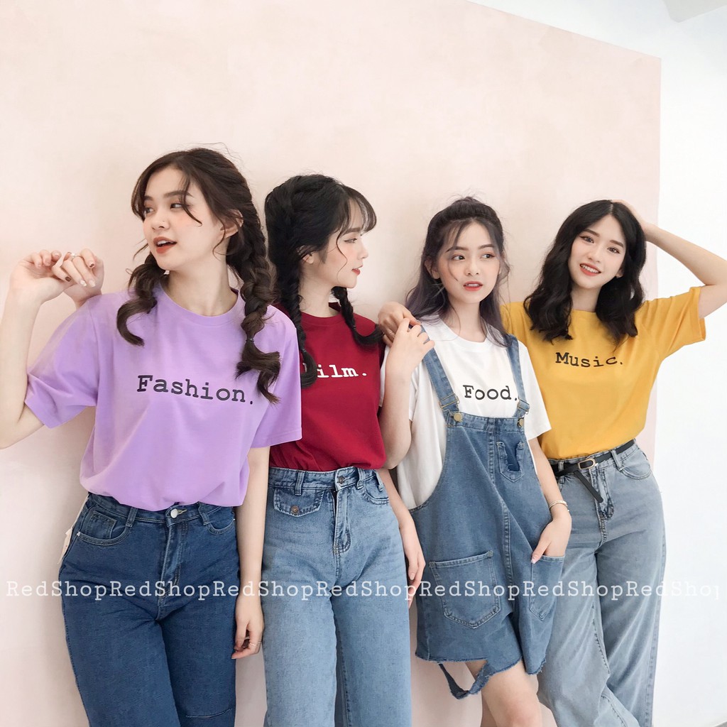 Áo Thun Nhóm Nam Nữ Nhiều Màu Tay Ngắn Cổ Tròn Nhiều Hoạt Tiết Vải Cotton Cao Cấp REDSHOP | BigBuy360 - bigbuy360.vn