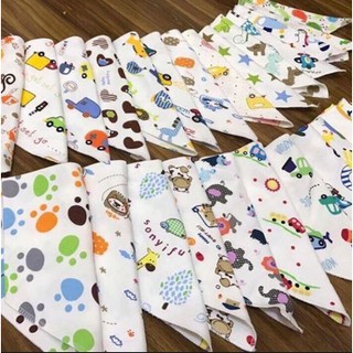 Combo 10 khăn yếm tam giác cho bé