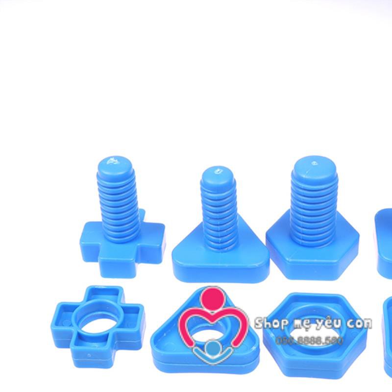 Set Bu lông Ốc Vít - Đồ Chơi luyện tay Bằng Nhựa siêu thú vị Cho Bé