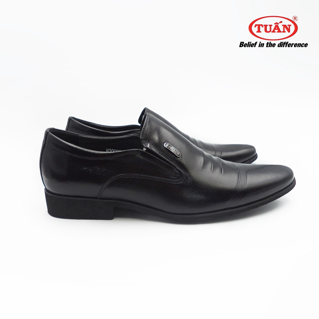 Giày da nam - giày lười công sở cao cấp quai da nhập khẩu đế cao su thương hiệu giày Tuấn GBVT-072