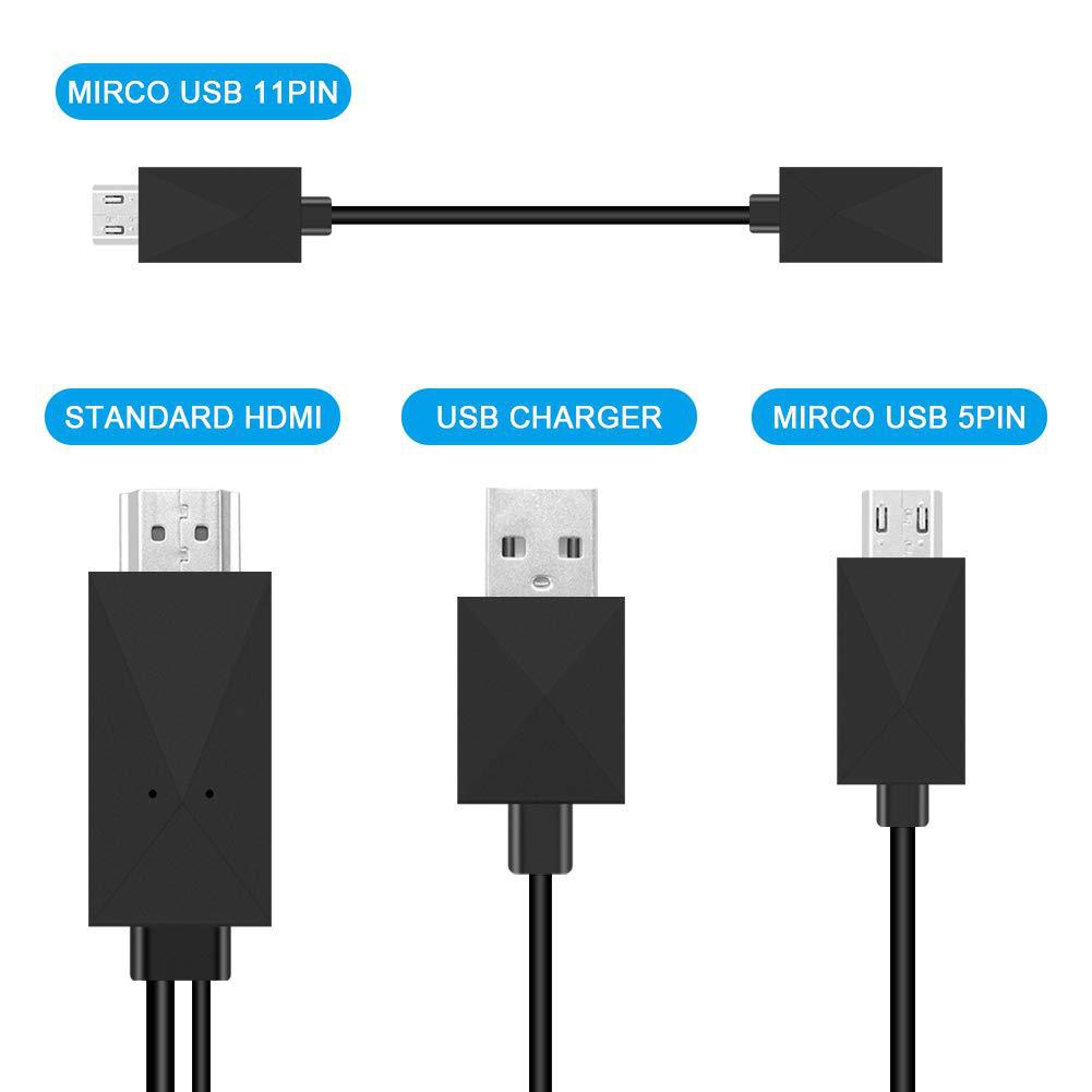 Cáp Chuyển Đổi 5pin 11pin Mhl Micro Usb Sang Hdmi 1080p Hd Tv Android