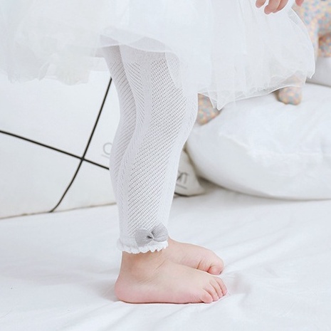 Quần Tất Lưới Legging Mỏng Dài Siêu Dai Có Nơ- Co Giãn Tốt Dành Cho Bé