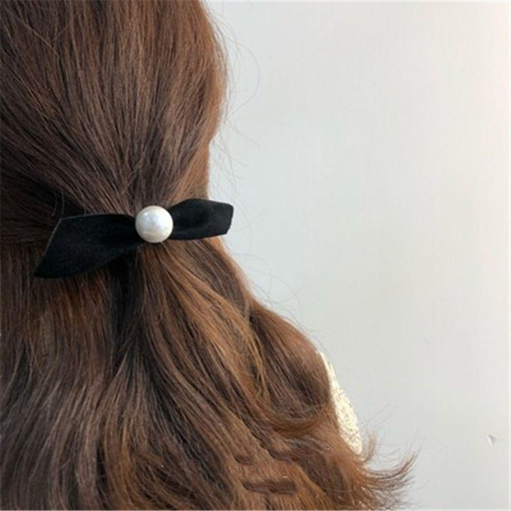 NICKOLAS Kẹp Tóc Vải Nhung Thiết Kế Đơn Giản Dễ Thương Thời Trang Thu Đông Cho Nữ