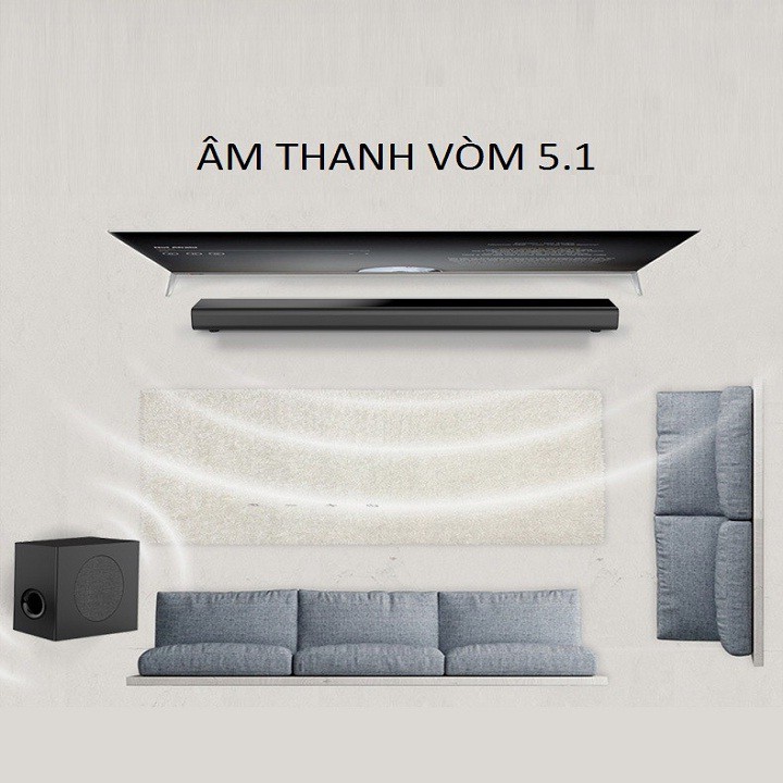 Loa Soundbar 5.1 Bluetooth Hát Karaoke AMOI L5 Tặng Kèm 02 Micro Không Dây Cao Cấp ( loa thanh đơn )