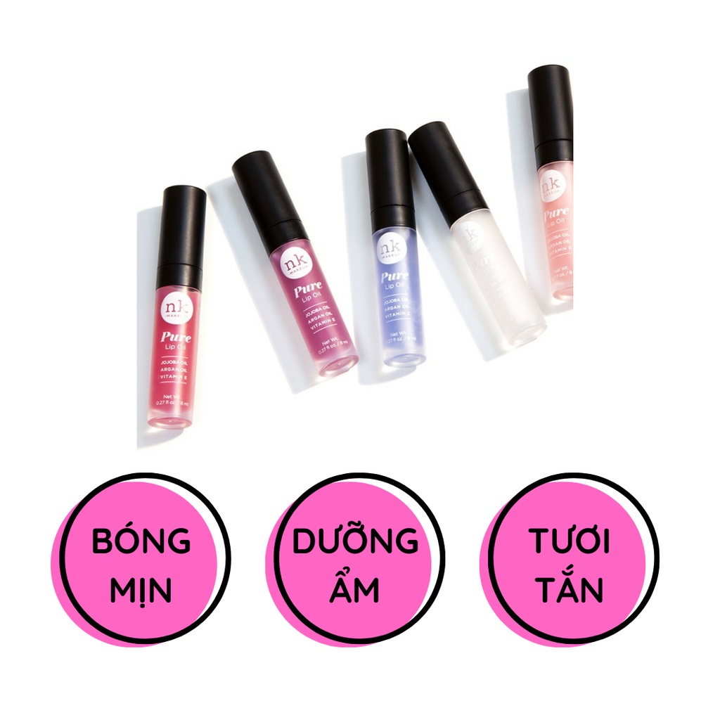 Dầu dưỡng môi NICKA K PURE LIP OIL 8ml