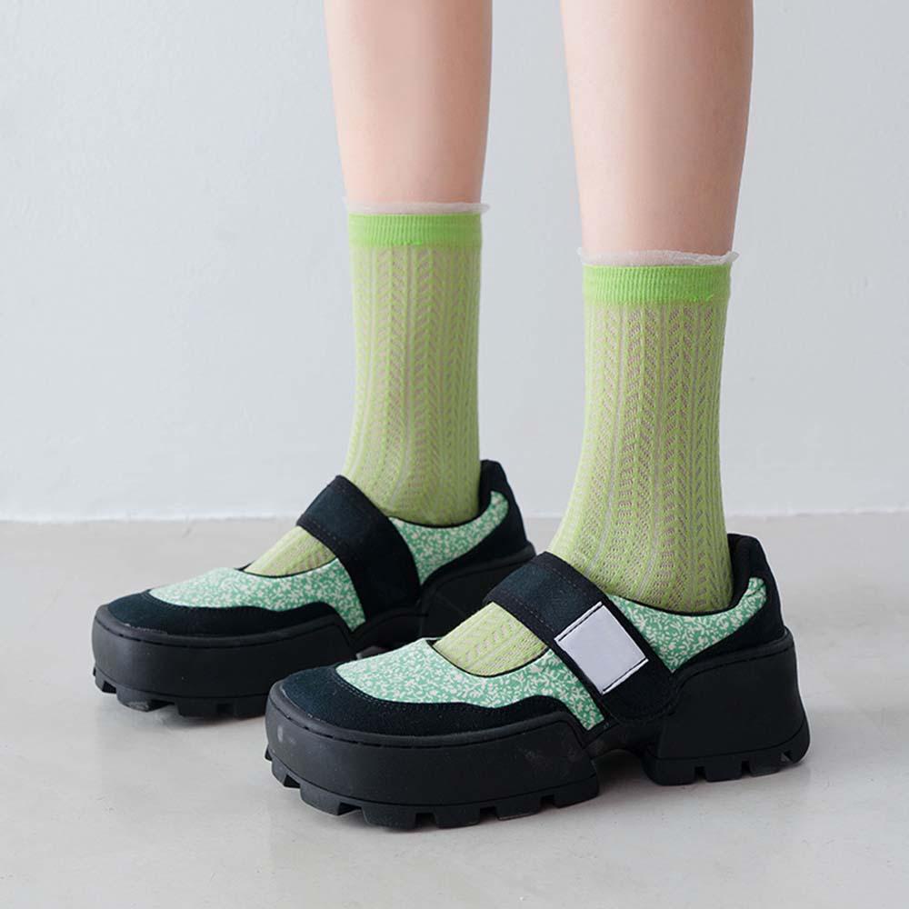 SOMEDAYZL Vớ Phối Bèo Thoáng Khí Thời Trang Mùa Hè Phong Cách Hàn Quốc Cho Nữ
