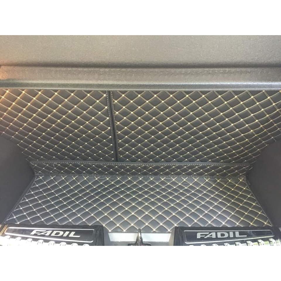 Thảm lót cốp kèm ốp lưng ghế cho Vinfast Fadil