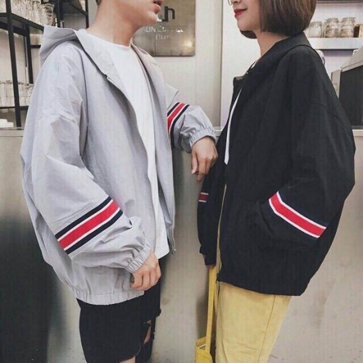 [ FREE SHIP] Áo Khoác Gió 2 Lớp Unisex Cực Hot- Siêu Chất - Kèm Ảnh Thật - Unisex - Nam Nữ - 3 Vạch | BigBuy360 - bigbuy360.vn