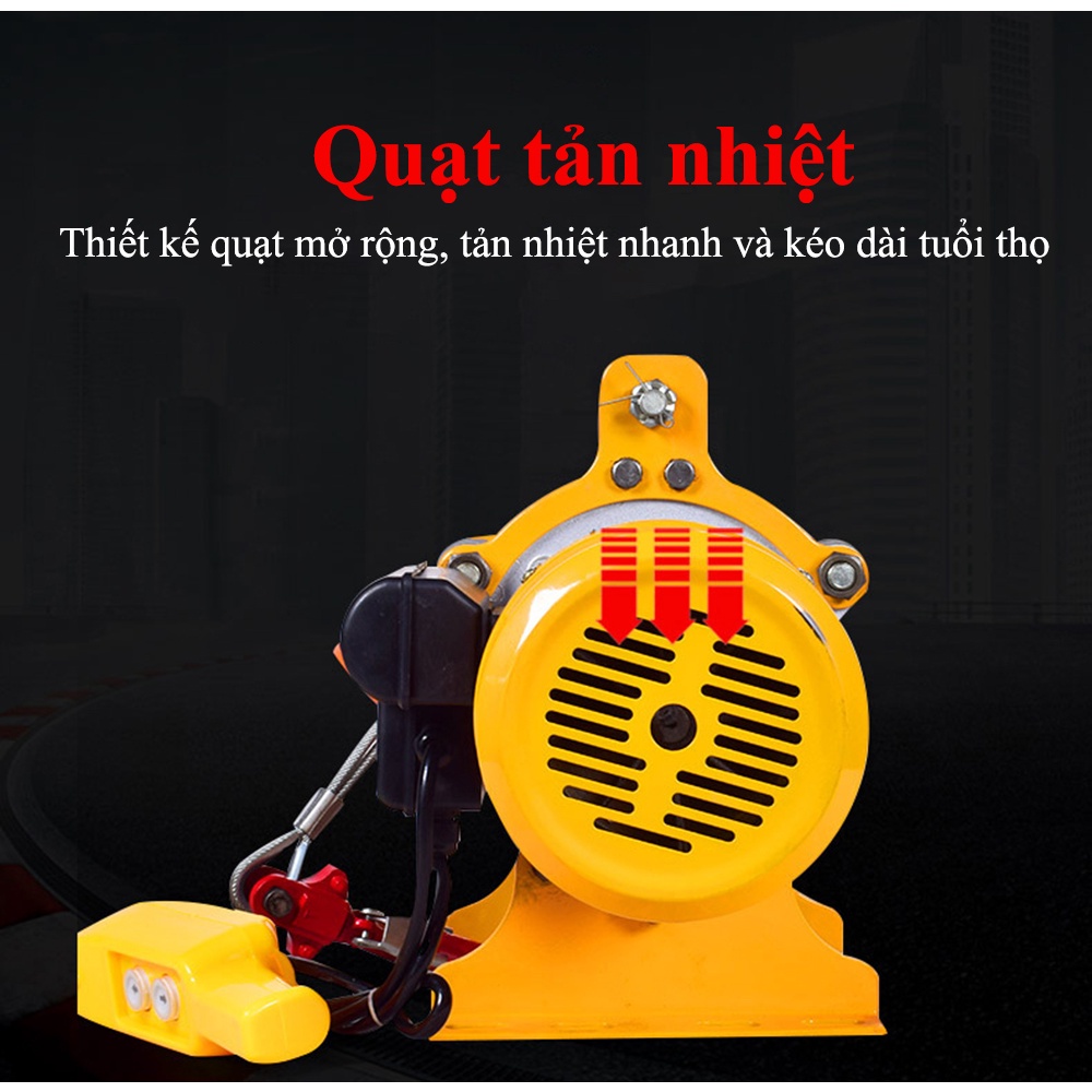Tời mặt đất nhanh ABG SGQZ 250 - 500KG công suất lên tới 2.2KW, tăng năng suất làm việc, tiết kiệm thời gian