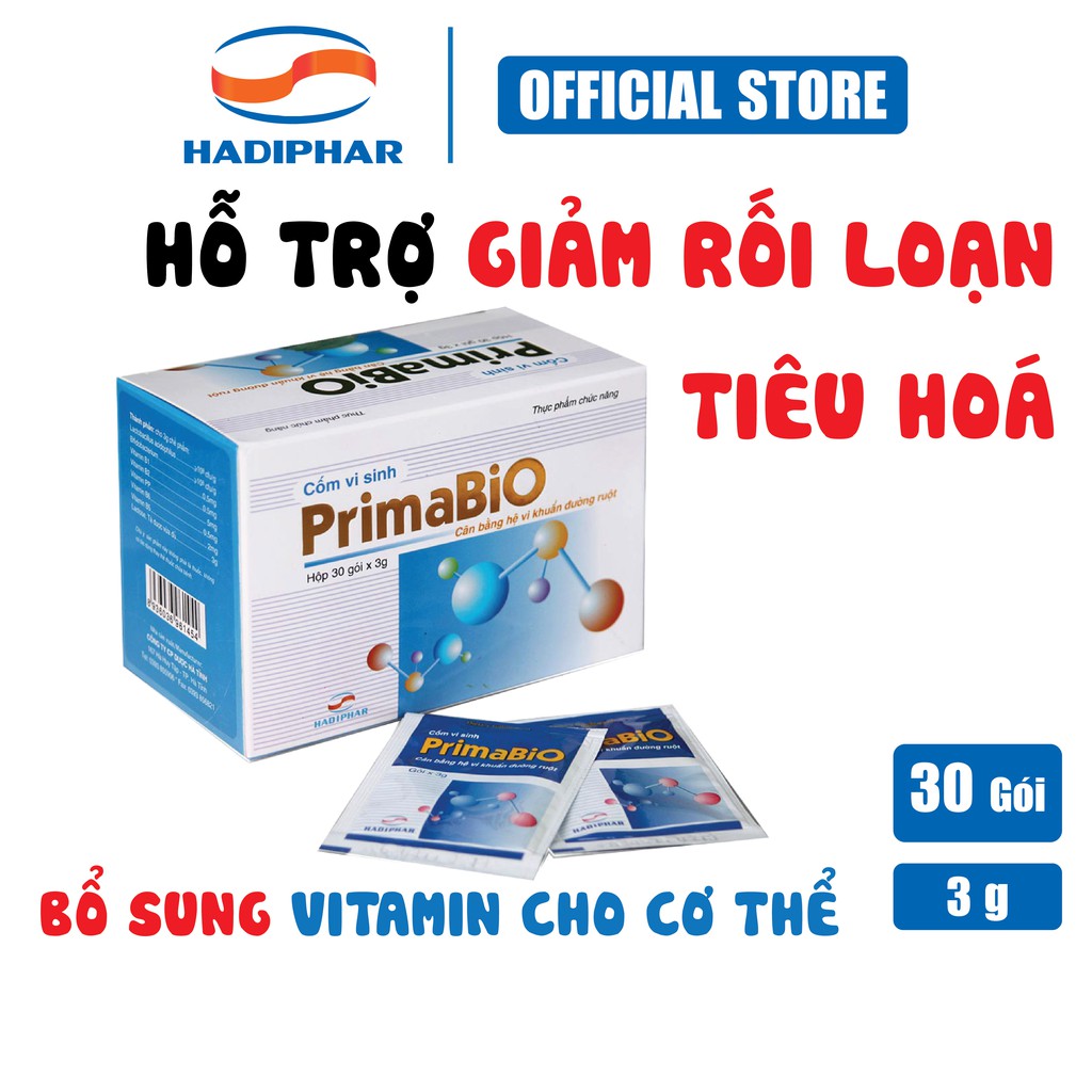 Men tiêu hoá cốm vi sinh Primabio ❤️FREESHIP❤️ Hỗ trợ giảm rối loạn tiêu hoá cho trẻ em và người lớn [Hàng chính hãng]