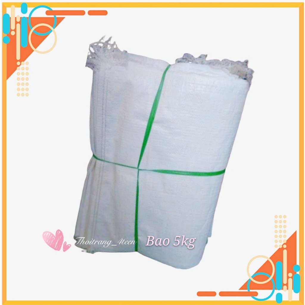 Bao tải dứa / Bao đựng gạo 5kg (100 chiếc)