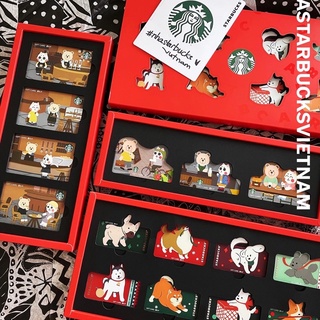 Thẻ starbucks sưu tầm china/us trong set nhiều mẫu